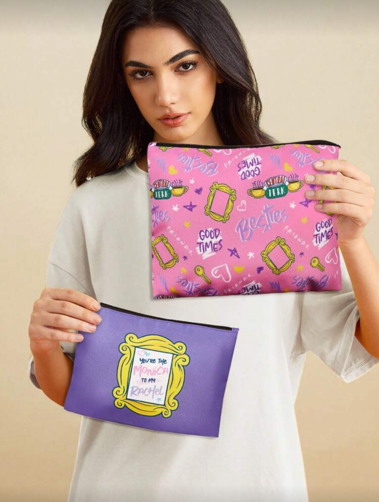 ست دوعددی کیف آرایشی فرندز