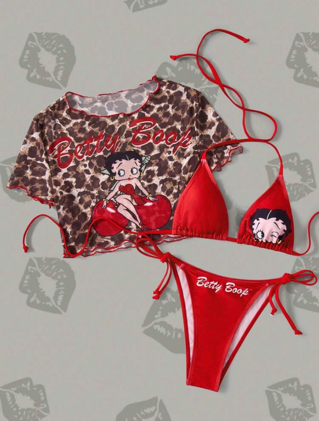 مایو سه تیکه Betty Boop