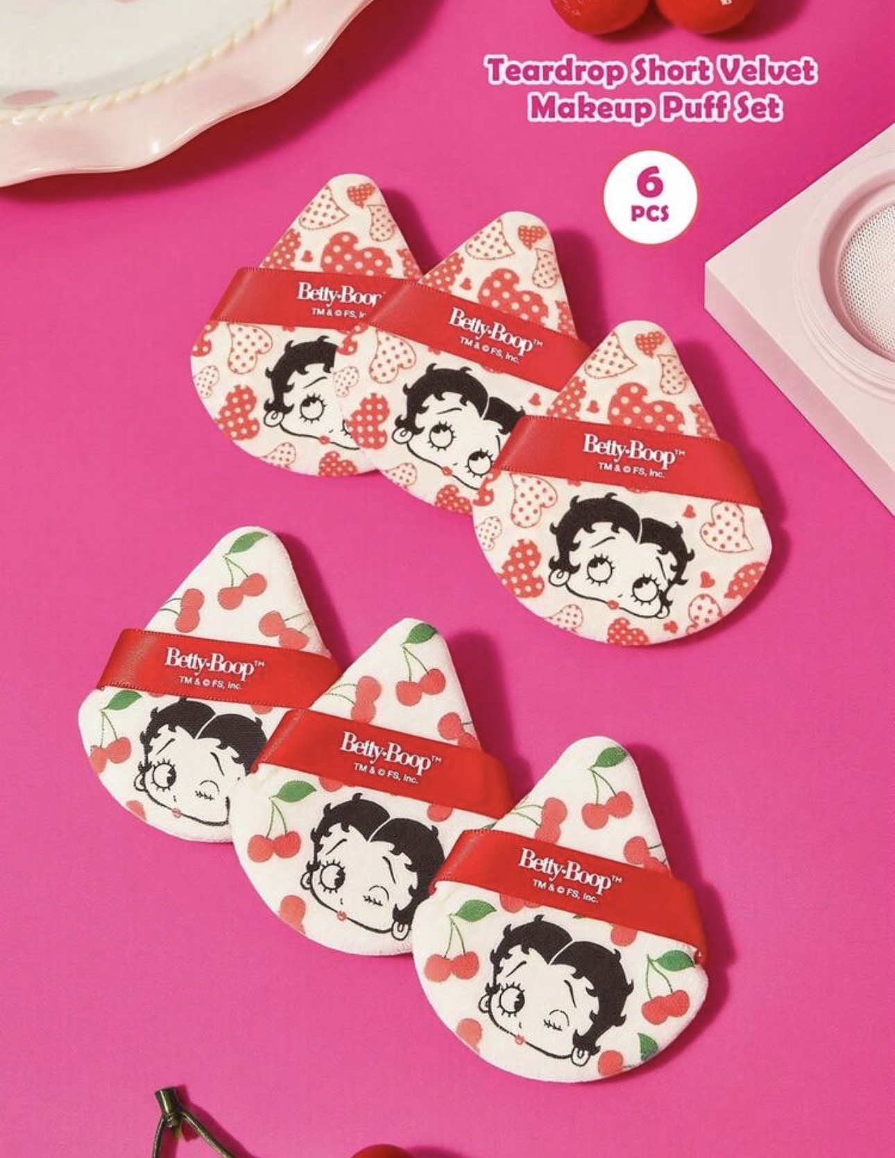 ست پاف آرایشی Betty Boop