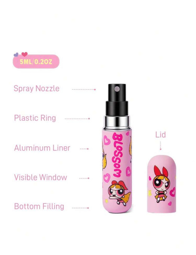 بطری اسپری عطر قابل شارژ دختران پاورپاف