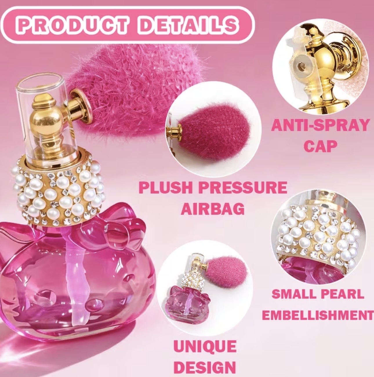 بطری قابل شارژ عطر هلو کیتی