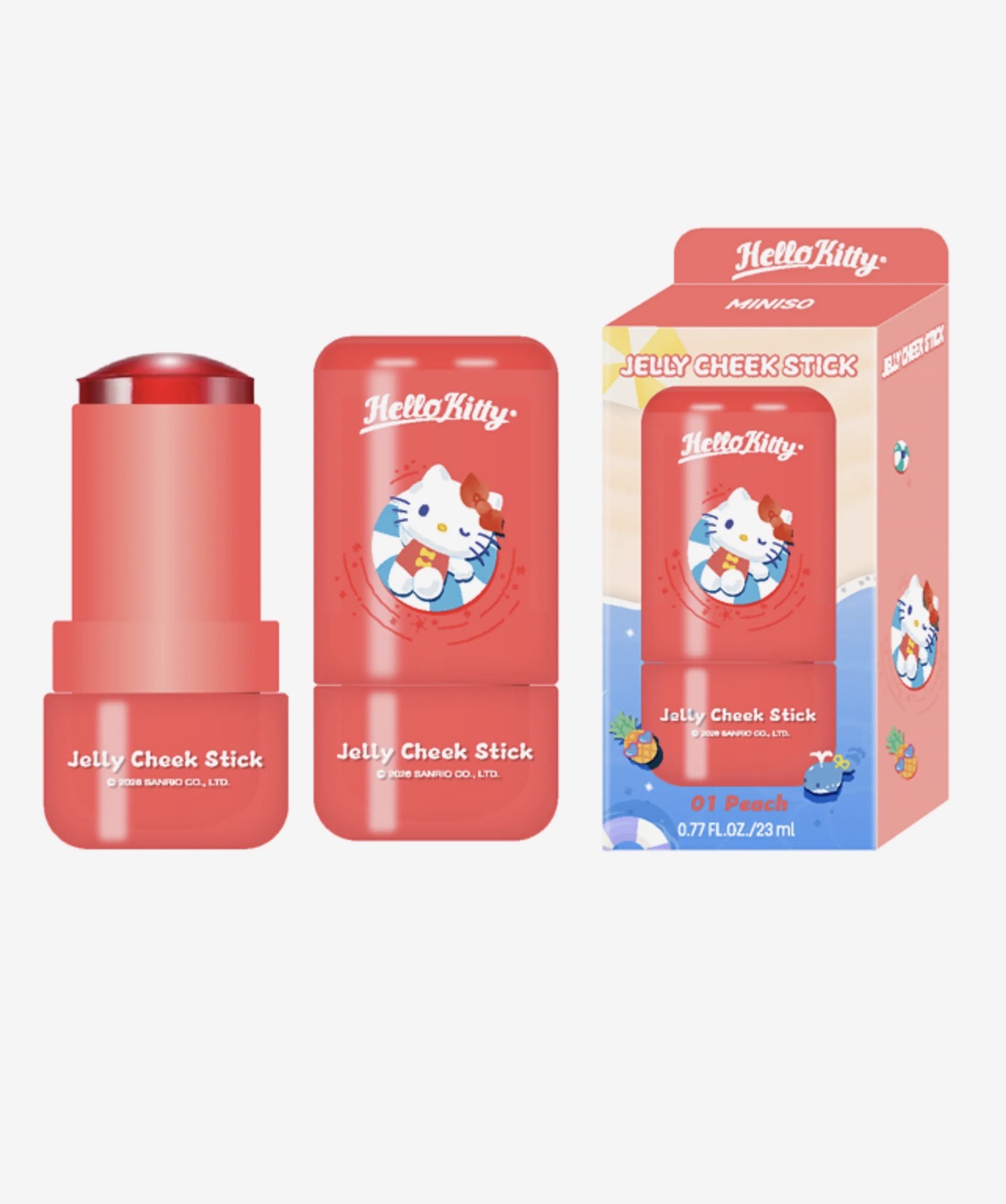 تینت ژله ای استیکی میوه ای هلو کیتی